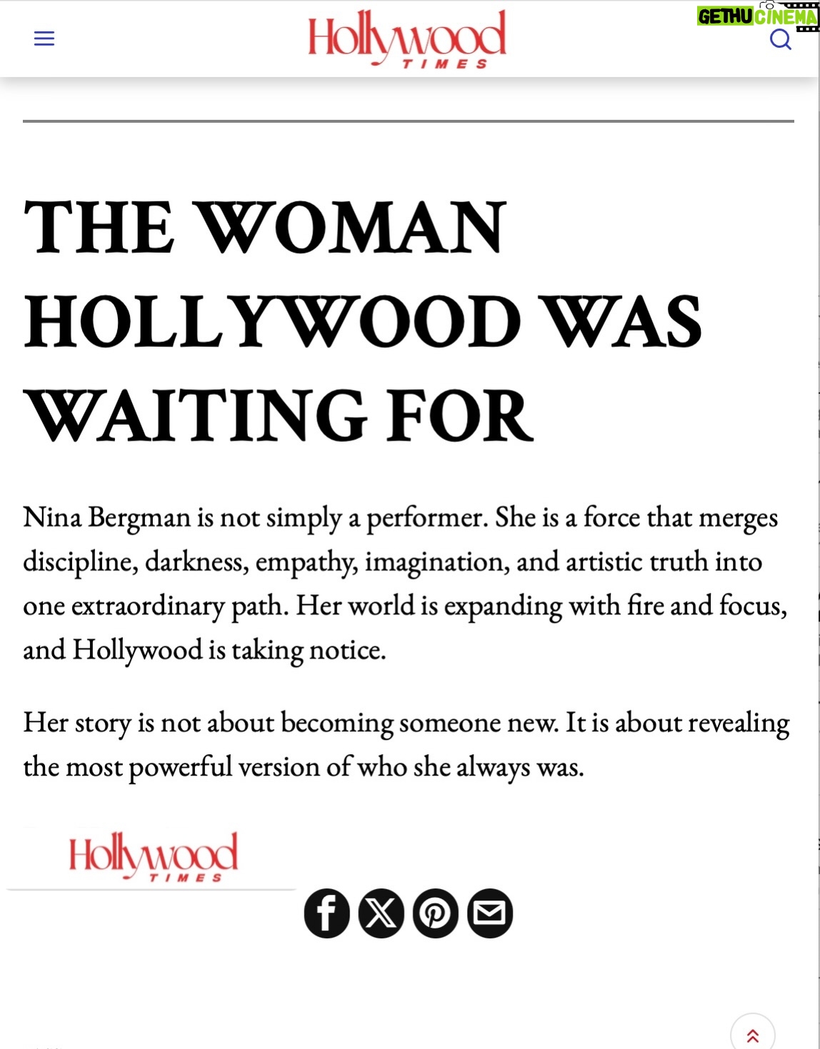 Nina Bergman - 2K Likes - A dreamy cover for @hollywoodtimesmag 💖 With a great cover story, out today!! Swipe to read and go to my bio or story to get the full spread🧚 Shot in @filmfestlocarno with the incredible team @marinaprinziphotography @isabellacaposano @pasquiniroma @geniuswatchesofficial & special thanks to @saschamoeri ✨ #coverstory #ninabergman