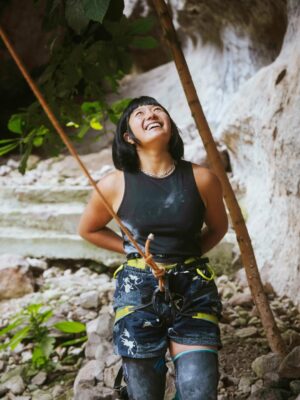 Nina Caprez Instagram - @arcteryx is my partner since 16 years. It’s not just a sponsoring, it’s a life share experience.
I was able to attend the @arcteryx climb summit in Mexico. I went with my 10 months old daughter and au paire Alex. I was surrounded by mostly young and hard core climbers. I realized how important my role as a stoke sharer and mentor is.
I climbed as hard as I could after 10 months post partum and it felt great to push. But I also realized how fragile my body still is after 3 pregnancies and 2 births. But climbing today is not just about me; it’s about giving, sharing and transmitting.

A huge thanks to @arcteryx for this amazing crew of humans. 
This climb summit has been one of the greatest ideas of @jonathansiegrist ever had! 💥 

#arcteryx #lovelife 

📸 @bearcam