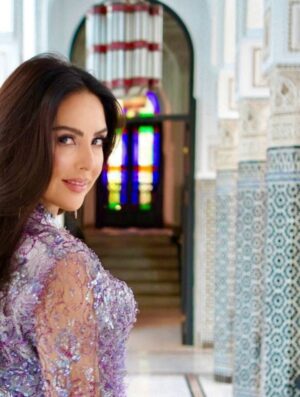 Nina Maghrabi Instagram - From the Opening night of @marrakechfilmfestival ❤️
Caftan @raffinityhautecouture
Jewellery @raffinity.marrakech
Makeup and hair @allurestudiobeaute
Clutch @zaamofficial