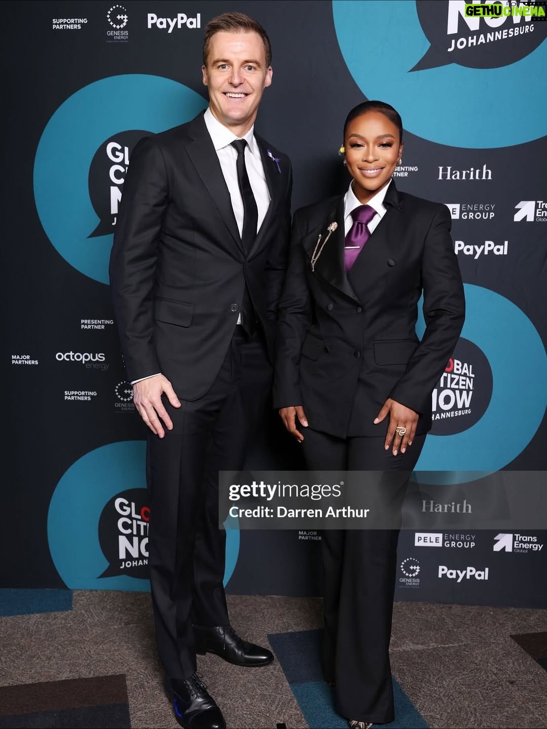 Nomzamo Mbatha - 117.9K Likes - The week that was with @glblctzn #GCNow ⭕️ 💜🖤

So wonderful to have hosted the first ever Global Citizen NOW: Johannesburg summit on the sidelines of the G20 Summit that is a landmark gathering that spoke on driving Africa’s clean energy future.