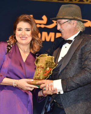 Nora Skalli Instagram - لحظات من ليلة تكريمي ضمن فعاليات مهرجان الرباط الدولي لسينما المؤلف في دورته 27 . @choubi_mohamed Dress: @maisonsarachraibi Makeup: @sofia_sebai_mua #tribute #cinema #festival #rabat #morocco🇲🇦 #actress #مغربية_وافتخر #احبكم_متابعيني ♥️♥️♥️