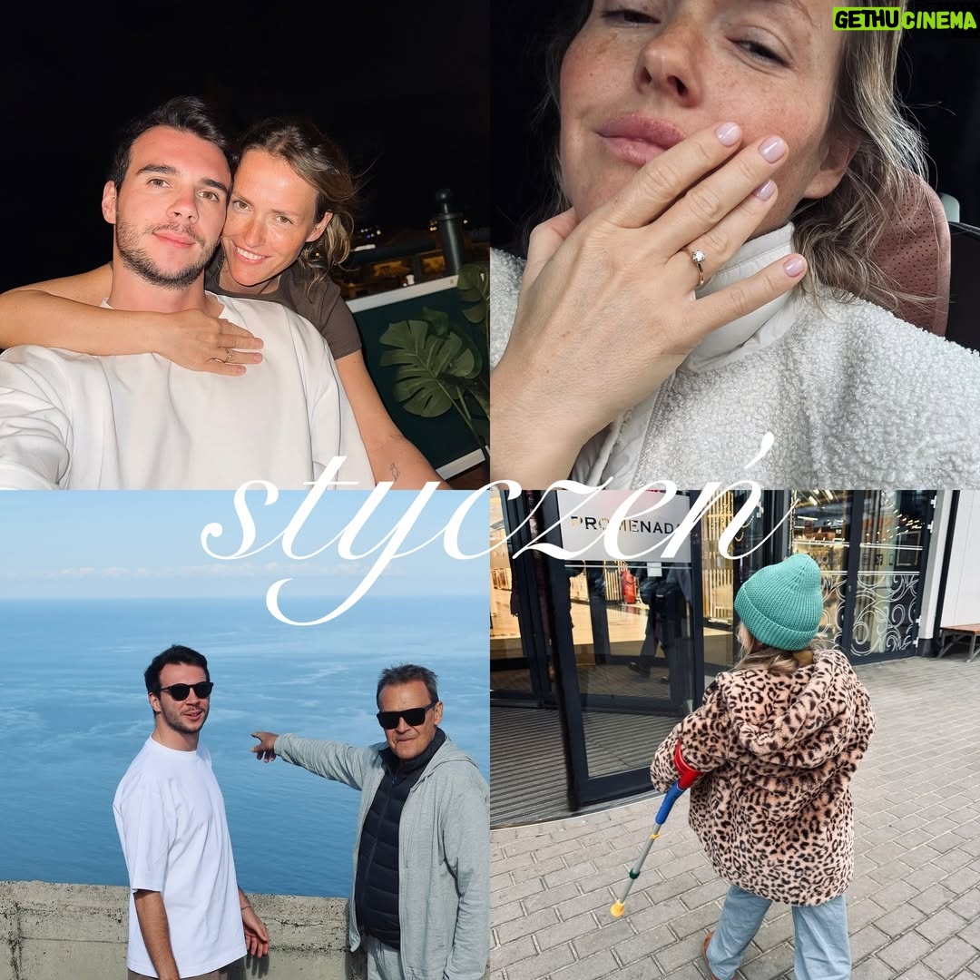 Olga Frycz - 11.5K Likes - ꜱᴛʏᴄᴢᴇń.
Przede wszystkim to nasz rodzinny wyjazd na Teneryfę.No i zaręczyny. Piękny czas, piękne wspomnienia. 
Styczeń to też złamana nóżka Helenki, która ciągnęła się do lutego. 

ʟᴜᴛʏ. 
Nasza  rocznica z Albertem i moje z Helenką dziewczyńskie ferie w Dubaju. 
Albert został w Warszawie i zaczął już przygotowania do TzG. 

ᴍᴀʀᴢᴇᴄ.
Oh, dużo się działo, ale głównie wszystko kręciło się wokół Tańca z Gwiazdami. 
Co tydzień stres, ale też wielka radość i satysfakcja. Oglądanie Alberta i Ady w TzG to dla był dla nas rytuał. Jak nie w studio na żywo to w domu przed telewizorem. Wolę z dziewczynkami  to drugie 😊

ᴋᴡɪᴇᴄɪᴇń.
Święta w Lipsku i chwila odpoczynku. Ładujemy baterie bo finał TzG coraz bliżej. 

ᴍᴀᴊ.
Jestem w super formie, czuję się ze sobą najlepiej. Jestem chudziutka i lekka. Albert z dziewczynkami robią mi wspaniały dzień mamy. A kilka dni później jadę z Helenką i Zosią nocnym pociągiem na kilka dni do Świnoujścia. Mamy super czas. A wędzoną rybę zagryzam kabanosem… 

ᴄᴢᴇʀᴡɪᴇᴄ.
Cieszymy się bardzo bo jestem w ciąży !!! Jeszcze chwile pochodzę na pilastes, poćwiczę.. naciesze się dobrą formą. 
Szykujemy się na wyjazd na Sycylię. 

ʟɪᴘɪᴇᴄ. 
Sycylia. Grzeje brzuszek i bardzo odpoczywam. 
No i jedziemy na nasze kochane Kaszuby. 
Lipiec był super. 

ꜱɪᴇʀᴘɪᴇń. 
Trwają wakacje ale trochę już myślimy o wrześniu bo… 

ᴡʀᴢᴇꜱɪᴇń. 
We wrześniu Helenka poszła do pierwszej klasy. 
No i ma urodziny. Szykujemy super zabawę w podchody. 

ᴘᴀźᴅᴢɪᴇʀɴɪᴋ. 
Urodziny Zosieńki i moje urodziny. Moją nową pasją stały się wypieki. Słodkie wypieki. Piekę głównie ciasta drożdżowe z kruszonką i lukrem. 
Lecimy do Rzymu na chrzciny mojego siostrzeńca. 

ʟɪꜱᴛᴏᴘᴀᴅ.
Wypiekam chleby i zjadam całe bochenki.  Żyjemy wyjazdem na Teneryfe. Ja już jestem gruba i nie mam siły mówić i stać. 

ɢʀᴜᴅᴢɪᴇń.
Robię pierogi i czekamy na Święta. 
Święta święta i po świętach. 
Czekamy na Nowy Rok. 
Odliczam dni do CC. Zostało 47 ! 😅

2025 był bardzo dla mnie łaskawy. 

Życzę Wam Szczęśliwego Nowego Roku 🩷