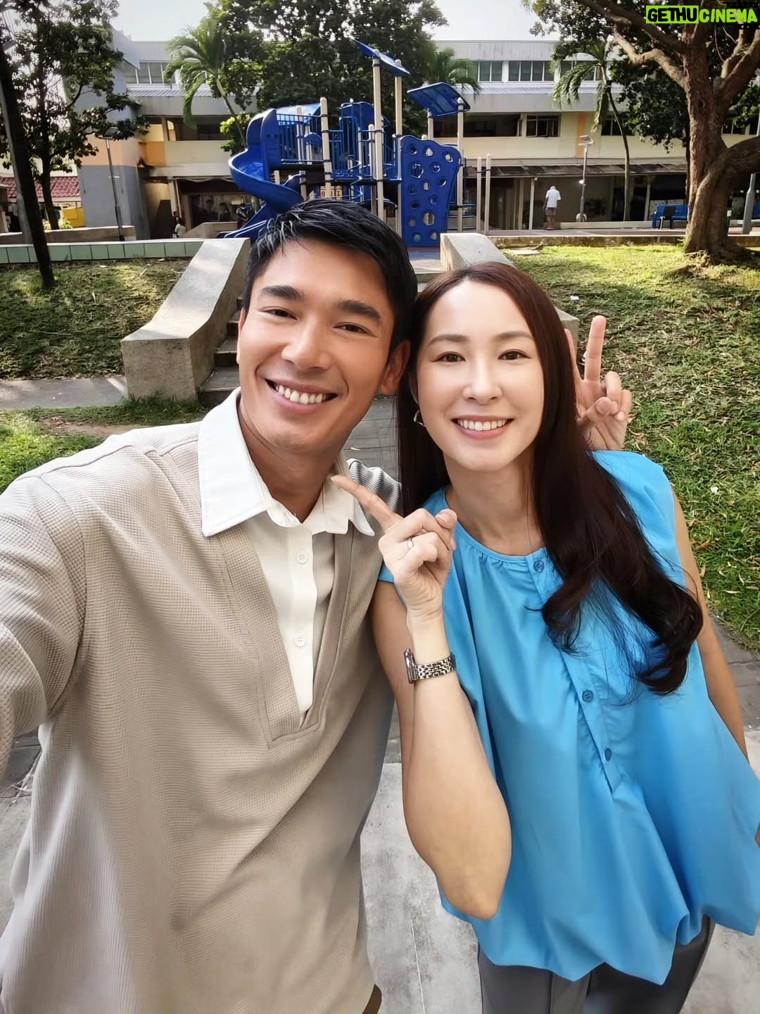Paige Chua - 2.5K Likes - Guess who's #pairingup again, and this time we've #upgraded to become...!!! 🩵 #filminginprogress #callmedaddy #callhermummy #mummyisalwaysright #老夫老妻
#十年你还好吗 #听妈妈的话 

#KidUNot #孩是老的辣