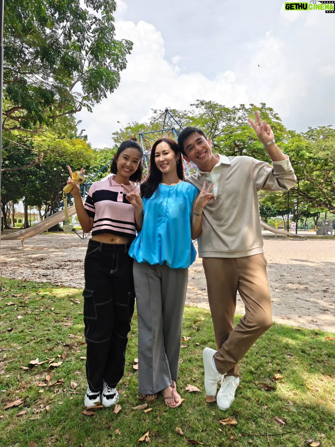 Paige Chua - 2.5K Likes - Guess who's #pairingup again, and this time we've #upgraded to become...!!! 🩵 #filminginprogress #callmedaddy #callhermummy #mummyisalwaysright #老夫老妻
#十年你还好吗 #听妈妈的话 

#KidUNot #孩是老的辣