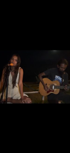 Paloma Monnappa Instagram - Easily my most favourite and overplayed 🙈 song. Always takes me back to road trips to Goa with my father playing this on our cassette player or at home on vinyl. 
A little trivia - Stevie Nicks wrote this song in 10 minutes and the band wasn’t thrilled about it but she pleaded with them to record it. It went on to become the band’s only no. 1 single in America 👊🏽 Over 45 years later here we are 😊. 

Played with @shivymusik in an impromptu session on the east coast of Sri Lanka. 
.
.
.
.
.
#livemusic #singer #guitar #looping #loop
#foryou #explore #sunset #ocean #sea
#surf #surflife #music #soul #blues
#fleetwoodmac #shivymusic
#tropicalwaxsrilanka #arugambay
#srilanka