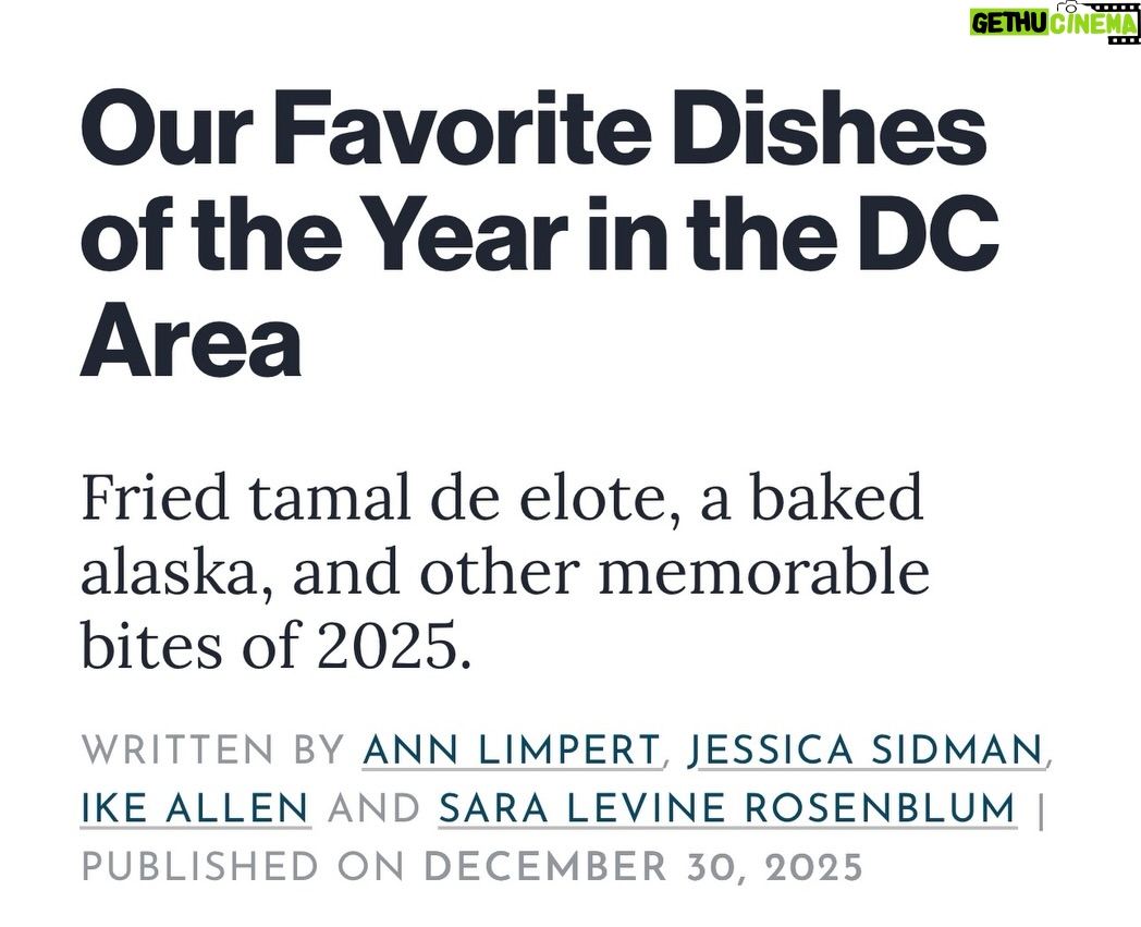Paola Velez - 130 Likes - Thank you @washingtonianmag for ending 2025 on such a high note and naming our Baked Alaska Shaved Ice one of your favorite dishes of the year. 

🍧 we’re truly honored by all of the frio-Frio/minuta/kakigori love 🍧

For folks wondering where to spend NYE—we’ll be open 🎉

(Ps- congratulations to our friends @elviejo.cak for their feature as well!! ¡Wepa!)