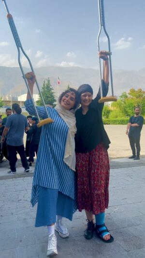 Pardis Ahmadieh Instagram - تهمینه و گردآفرید در نبرد رستم و سهراب #می_جنگیم
📸by my little angel @nikaafkari 🪽