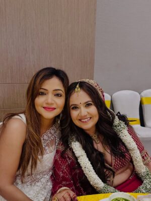 Pariva Pranati Instagram - And just like that she found the one… @roopaltyagi06 ❤️❤️
There are friends who are in your life beyond time and distance and explanations… and you know that through thick and thin you will stand by each other… celebrating and cheering through each milestone… loads of love and luck my baby and Nomish for this new chapter in your life ❤️❤️

#dulhan #happy #blessed #love #marriage #bride 

@roopaltyagi06 
@iampuneetsuchdeva 
@iam.anshulsingh