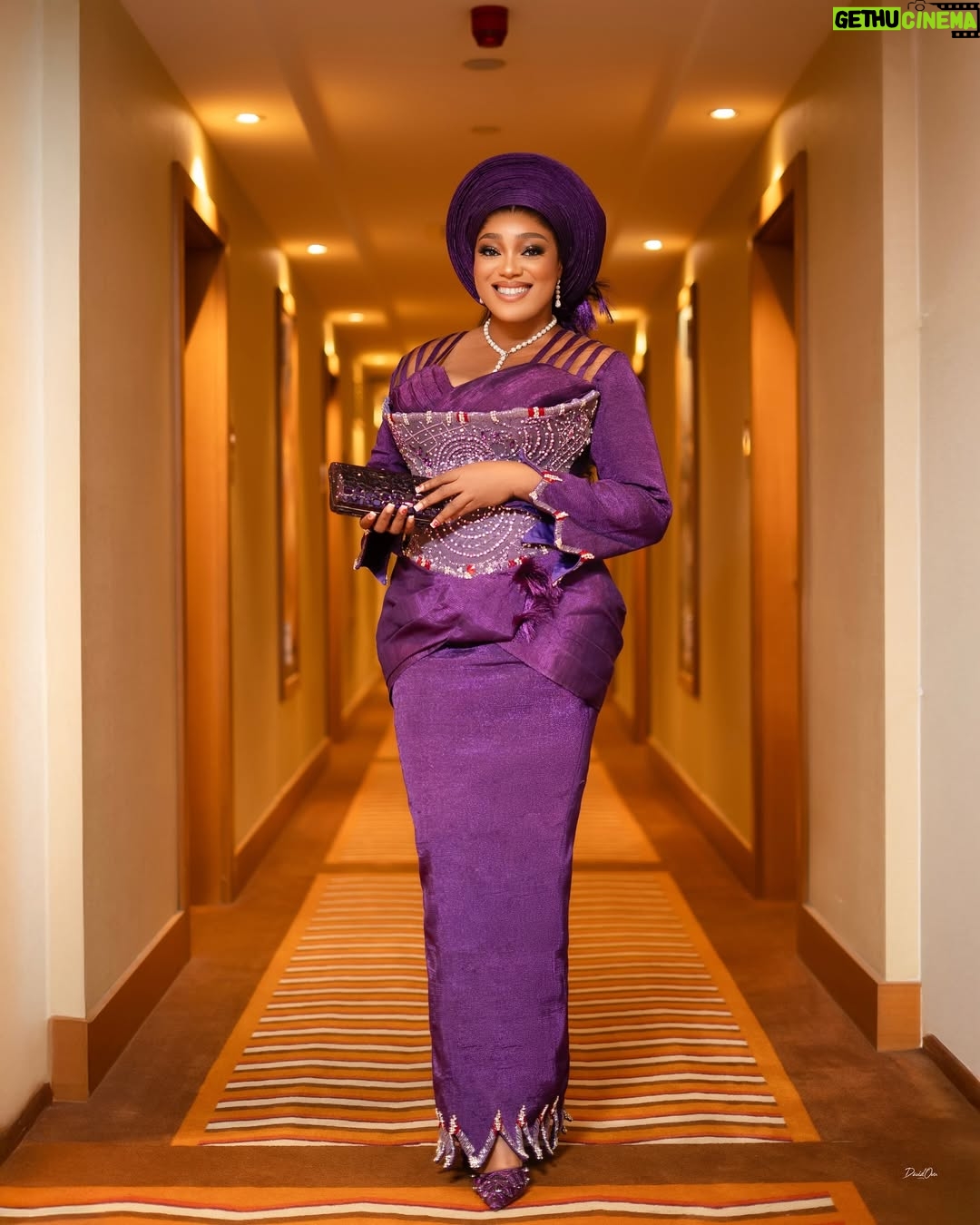Peggy Ovire - 54.5K Likes - I think have found my New favorite color 💜💜💜

Purple rain 💜

Tailored by @st.margaretofficial