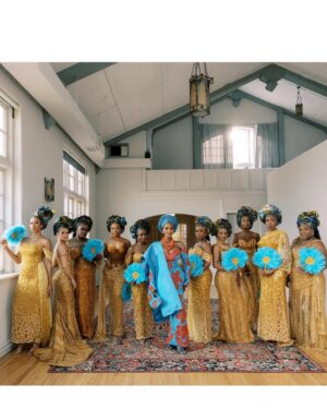 Pepi Sonuga Instagram - Part 2, but day 1 ❤️
Overjoyed with all the love. We’re MARRIED!!!! Hip hip!!!! Read our full @voguemagazine feature, link in bio.

Photographer: @perryvaile
Bridal & Groom Designer (Blue): @couturebytabik
Bridal Designer (Green   Red): @anit_cuts
Groom Designer (Green   Red): @davidscottonline
Pepi’s Personal Stylist: @venetiakiddstyle
Coordination & Design: @claudiocoevents
Videographer: @foragedfilms
Content Creator: @itschampagnesocial
Decor & Florals: @sansationalcreations_
Palm Wine Cup: @bridesnbrooms
Accessories & Beads: @nenejewellryandcraft
Catering: @stomachaffairsatl
Cake: @vgsbakery
Alaga: @mc_bukenkoalaga
Signage: @magnoliadreams.shop
Gift Bags: @vistaprint @zazzle
Invitations:
• @printswellstationery (printing)
• @les_carnets_de_nini (design)
• @flourishfinewriting (stamps)
Bridesmaids Designer: @themusefactory_ @bibireola_bespoke
Groomsmen Designer: @fujahbrand
Geles for Bridal Party: @asooke_gele_matters
Venue: @relix_brookside_knoxville 
Bridal Glam: @neonbonymakeovers @solangehairandbeauty @mosmogele
Rentals: @aopartyrentals
DJ: @djfreshyk
Transportation: @cruzetransportservices