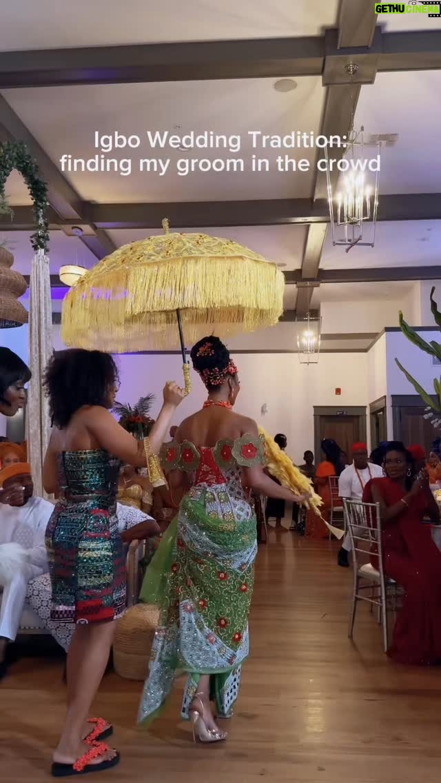 Pepi Sonuga - 7.3K Likes - The wine carrying ceremony, also called the Igba Nkwu. The moment I searched the room for my groom. When he drinks the palm wine, it seals the blessing between our families ❤️

Palm Wine Cup: @bridesnbrooms 
Content: @itschampagnesocial