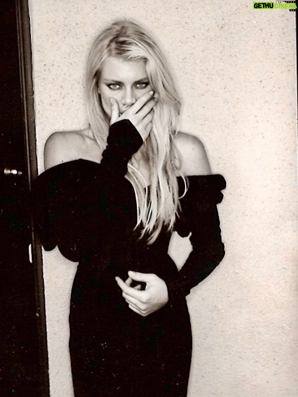 Peta Wilson - 3.6K Likes - Costume Nationale dress and norma Kamali parachute skirt. After hours on a back set of LFN. Photographer Tony Notaberadino
