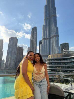 Phindile Gwala Instagram - Having the best life in Dubai with my very own @belindagwala ❤️❤️ Food is amazing so far, judging by my reaction ku-slide 7🤣🤣🤣