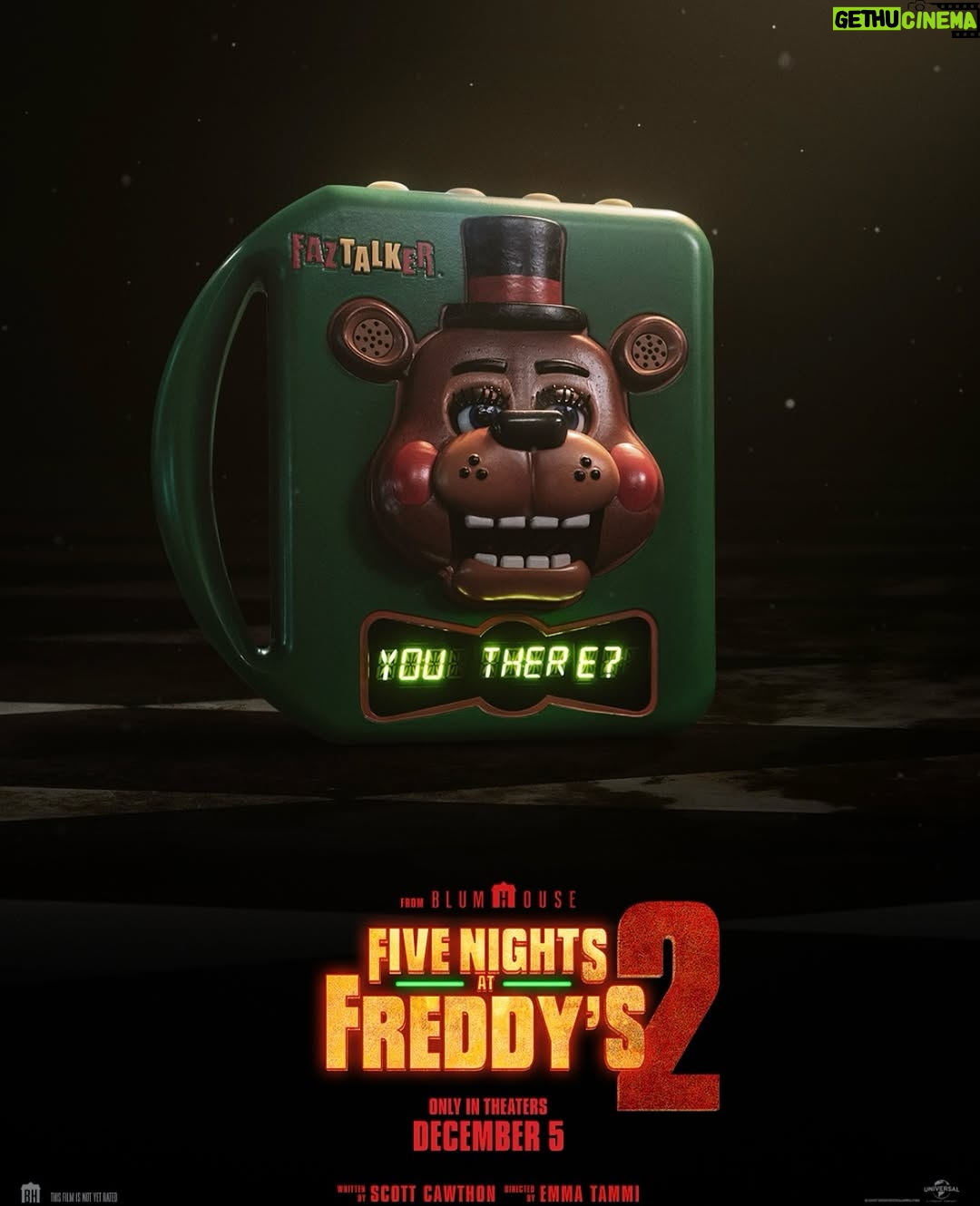Piper Rubio - 47.6K Likes - Anyone out there? #FNAF2Movie 187 days until the party!!!!!!!!!🐻