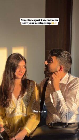 Pooja Bafna Instagram - It just takes 4 seconds 🫶🏻😍 TAG AND SHARE THIS WITH YOUR PARTNER TODAY ❤️🧿
#coupleinlove #couplegoals #husbandandwife #marriagegoals #relationshipgoals #reelkarofeelkaro #trendingreels #viralvideos #explorepage #greenforest #poojakaranbafna #meninlove #rightman #happymarriage
Couple goals , marriage , men in love, right one,relationship goals, husband and wife , happy marriage , explore page , husband is a green forest , trending , viral couple , poojakaranbafna , sukoon