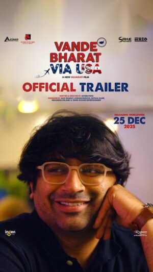 Pooja Jhaveri Instagram - Presenting the official trailer of #VandeBharatviaUSA!
Rohan, a Gujarati dreamer in LA, juggles odd jobs, crazy hustles, and an unexpected love story while chasing his green card.

A fun and heartwarming journey of dreams, family, and love—releasing this Christmas, 25th December 2025.

Presented by @aasmanproductions @sakespectacle @wardwizardentertainment & @spacetimemoviies 

Cast: @malhar028, @iampoojajhaveri @kiley.nicole.pearson @asitvyas_la

Directed By: @itsjayminpatel
Produced By: @wardwizardentertainment, @alexbhagat87, @kishan.dholiya, #RutujaMane & #HimanshuSolanki

Creative Producer: @njdirects
Co-Director: #ArnavShah
Editor, Additional Screenplay & Dialogue: @rahul_bhole11 
Director Of Photography: @nandan.cine,@rishabhdudhedia
Background Score & Music: @parthmusic
Lyrics: @chitrivichitra #RuteshPatel
Rap Song: #Param & #Prajval
Costumes: #NiharikaPushkarna
Line Producer: @yashviimulchandanii
DI: Dream Tone @dream_tone_studio
DI Colorist: @prashantbd
Sound: #SoundWave
VFX: @wtfx_studio
VFX Supervisor: @rahul__rajput83
Post Head: @alpadt10
Sound Designer: #VinitGala
Re-Recording: #GandharMokashi
Dubbing: @studiomusica_
BTS: @vedantxdave
Visual Promotions: @katalystcreates
On Set Sound: #GeorgeTataje
Assistant Director: @tanishka.juneja
Make Up: @the_face_couture
Production Manager: #DeepBarot
Finance & Accounts Officer: #DivyangThaker
Digital Marketing: @blowhornmedia
Advertisement Agency: @addartadvertisement
Marketing Head for PVR INOX: @kalpancontractor
Release & Distribution: @rupamentertainment

#KaushalAcharya

#OfficialTrailer #TrailerOutNow #MalharThakar #VBVUOn25thDec #GujaratiMovie #NewGujaratiFilm #ChristmasRelease