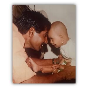 Pooja Sani Instagram - ಅಪ್ಪಾಜಿ ❤️🧿
.
I love you as much as I love Mom 😉
.
I’m so lucky to have you in my life and thank you much for bringing endless love, acceptance into my life all these years 😇
.
Happy Father’s Day to all the incredible Dads out there! 👨🏻🍼
.
#poojasani #bornoninstagram