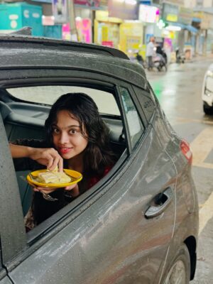 Pooja Shanka Instagram - This Saturday is all about chasing puddles 🌧️🤍