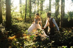 Poppy Drayton Instagram - Our woodland wedding ~ August, 2025 🌿🌾🌙✨
📸: Mathieu Alemany