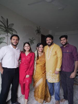 Prableen Kaur Bhomrah Instagram - Satyanarayan Katha for our new home🧿🧡
PKB’s outfit @kalkifashion
Rahul’s outfit @houseofkari.in