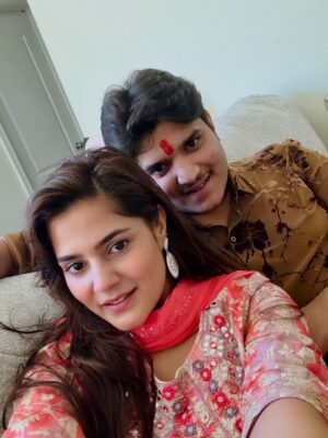 Pragati Tiwari Instagram - Happy Bhai Dooj ✨♥️
Missing Him the most, Wishing Him the Best !!
#brother #love
