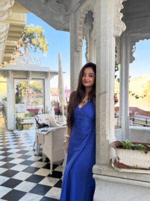 Pranjali Singh Instagram - 🧿✨

[mood, udaipur, throwback, instapost, portraits]
#outdoor #udaipur #portraits #daylight #bluedress