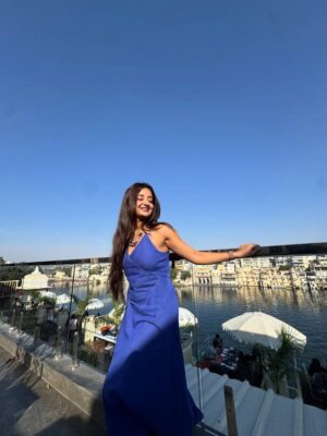 Pranjali Singh Instagram - Precisely what I needed ! 
Udaipur you are beyou-tiful 😉 

[udaipurdiaries, mood, travel, vacation, bluedress, lakeside, Udaipur]
#udaipurdiaries #mood #portrait #udaipur #lakeside #bluedress