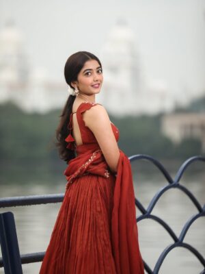 Preethi Pagadala Instagram - 🐘 Andariki Happy Vinayaka Chavithi 🐘
.
.
.
.
.
📸: @portraits_by_jan 
👗: @shivanimacharlalabel 
💎: @amyrasilver 
🧍🏻‍♂️: @krishna_22.77