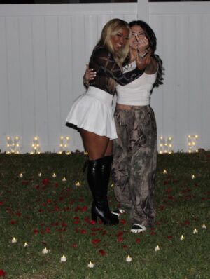 Priscilla Zuniga Instagram - I LOVE it so I had to put a ring on it! @diamantelax and I are going into our 7th year together and I couldn’t have possibly gone into the new year without her knowing I choose her everyday 🥹🥰 say hello to my fiancé 💗💗 HAPPY NEW YEAR 🥳🥳