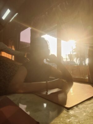 Priya J Achar Instagram - ✨🌻🌤️
.
.
.
.
#priyajachar #sunsetlove 🌤️🫠
