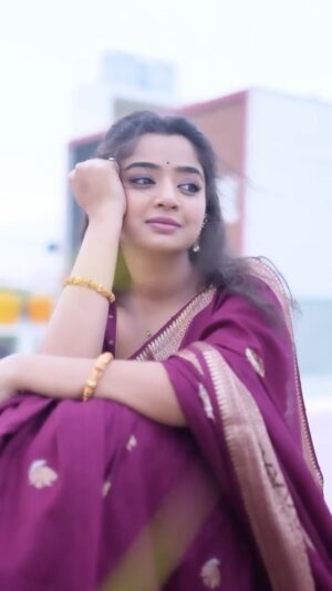 Priya J Achar Instagram - 🦋♥️
ಎ ಮಾರಾಯ ಎಂಥಾ ಗೊತ್ತಾ🫣
.
.
.
.
#priyajachar #maarnami #kannadamoviesong 

@rishith___shetty BEST Wishes to your #maarnami cinema 
ma talented brother ♥️ more to gooooo 🥳 .. 
.
📸 @dreamgallery_photography 
💄 @akashmakeupartist13
👚blousestiched @aishwaryaprasanna4