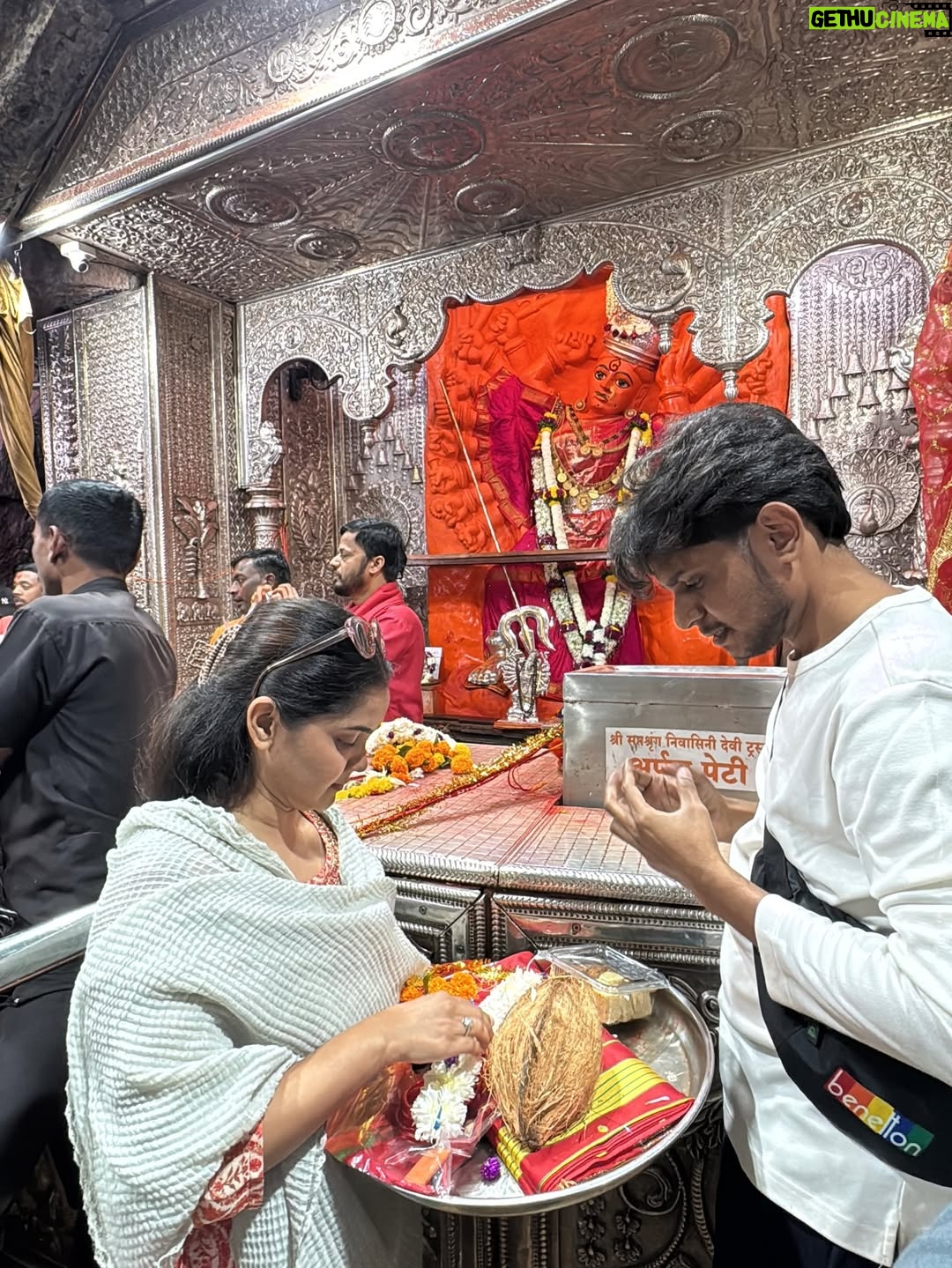 Priyanka Diwate - 31.1K Likes - Always blessed 😭 My very 1st time visit and a peaceful Darshan #nashik #saptashrungimaa , No more Negative energies just a positive soul worshiping gods every single day 🫶🕉️🧿 #nazarnalage #godsfavouritechild