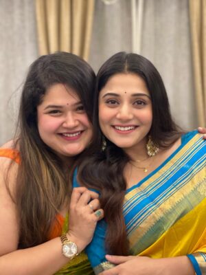 Priyanka Mitra Instagram - Love , laughter, food & us ❤️🧿
.
.
#us #happyfaces #aiburobhat #radhekrishna