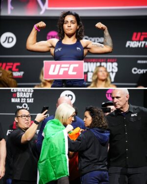 Puja Tomar Instagram - Your Saturday night sorted 👉
@tomar_puja and Shauna Bannon mean business 🔥
#UFCLondon #UFCIndia #PujaJustFight #TheCycloneReturns