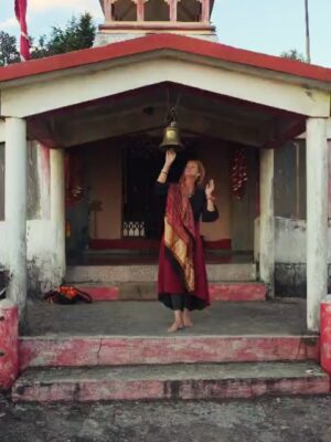 Rachel Hunter Instagram - India September - November ♥️ 

Ekattarso Mahadeva Temple - this is a yogini temple just near Morena - There are very few of theses particular temples That have the 64 yoginis chambers.
This temple now has  the images of Lord Shiva.
This particular temple was a place also for the study of  astrology.
The 64 yoginis are a very intriguing part of my journey within India, as are the shaktipeeths and siddh peeths of the Goddess. These temples contain extraordinary energy’s . A very personal  journey and one i couldn’t even try to explain as the wisdom has many layers and to be honest im truly only scratching the surface. 
Ujjain - Jai Shree Maha Kal . This deeply spiritual centre point within India. Holds a very certain energy one that I have become very fond of . 
Haridwar - 9 days of Devi . Navaratri 
Badrinath - 10,000ft above  of absolute beauty. This trip was heart opening . 
Kali Math 
Kali Shila 
Sinsini 
Jaipur …

As I step foot onto the plane when I travel to India, I ask what lessens do you have for me… it never disappoints. It may feel like a beautiful mess, as the journey unfolds , but this is the point to be involved to experience allow the uncomfortable to arise … then fingers crossed release. Sometimes it’s not till there is distance that realizations happen after some you move forward some you return to with more ease and an open heart.

@parmanand.giri.121