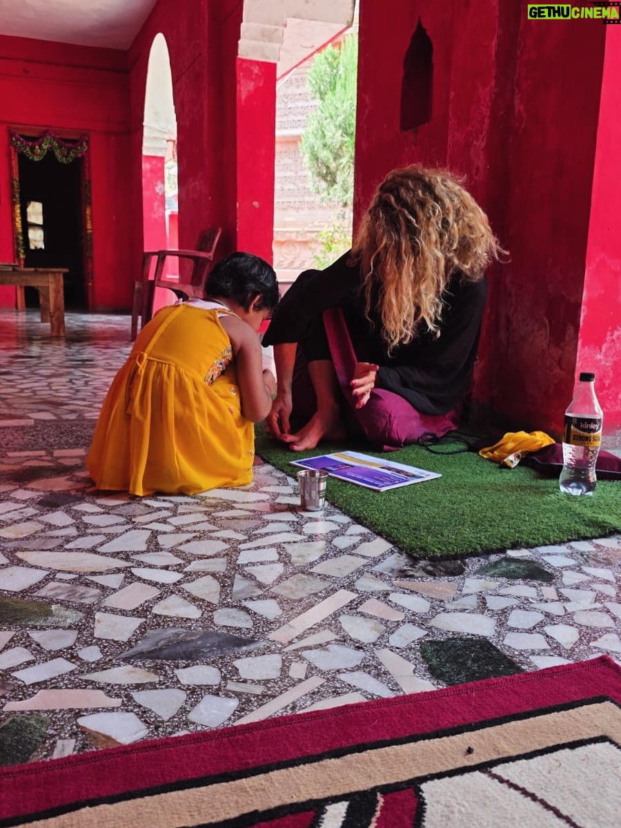 Rachel Hunter - 2.7K Likes - India September - November ♥️ 

Ekattarso Mahadeva Temple - this is a yogini temple just near Morena - There are very few of theses particular temples That have the 64 yoginis chambers.
This temple now has  the images of Lord Shiva.
This particular temple was a place also for the study of  astrology.
The 64 yoginis are a very intriguing part of my journey within India, as are the shaktipeeths and siddh peeths of the Goddess. These temples contain extraordinary energy’s . A very personal  journey and one i couldn’t even try to explain as the wisdom has many layers and to be honest im truly only scratching the surface. 
Ujjain - Jai Shree Maha Kal . This deeply spiritual centre point within India. Holds a very certain energy one that I have become very fond of . 
Haridwar - 9 days of Devi . Navaratri 
Badrinath - 10,000ft above  of absolute beauty. This trip was heart opening . 
Kali Math 
Kali Shila 
Sinsini 
Jaipur …

As I step foot onto the plane when I travel to India, I ask what lessens do you have for me… it never disappoints. It may feel like a beautiful mess, as the journey unfolds , but this is the point to be involved to experience allow the uncomfortable to arise … then fingers crossed release. Sometimes it’s not till there is distance that realizations happen after some you move forward some you return to with more ease and an open heart.

@parmanand.giri.121