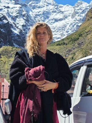 Rachel Hunter Instagram - India September - November ♥️ 

Ekattarso Mahadeva Temple - this is a yogini temple just near Morena - There are very few of theses particular temples That have the 64 yoginis chambers.
This temple now has  the images of Lord Shiva.
This particular temple was a place also for the study of  astrology.
The 64 yoginis are a very intriguing part of my journey within India, as are the shaktipeeths and siddh peeths of the Goddess. These temples contain extraordinary energy’s . A very personal  journey and one i couldn’t even try to explain as the wisdom has many layers and to be honest im truly only scratching the surface. 
Ujjain - Jai Shree Maha Kal . This deeply spiritual centre point within India. Holds a very certain energy one that I have become very fond of . 
Haridwar - 9 days of Devi . Navaratri 
Badrinath - 10,000ft above  of absolute beauty. This trip was heart opening . 
Kali Math 
Kali Shila 
Sinsini 
Jaipur …

As I step foot onto the plane when I travel to India, I ask what lessens do you have for me… it never disappoints. It may feel like a beautiful mess, as the journey unfolds , but this is the point to be involved to experience allow the uncomfortable to arise … then fingers crossed release. Sometimes it’s not till there is distance that realizations happen after some you move forward some you return to with more ease and an open heart.

@parmanand.giri.121