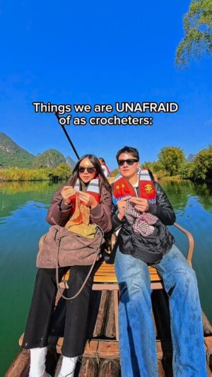 Rachel Wan Instagram - As long as we didn’t forget our crochet hooks. 🤷♂️