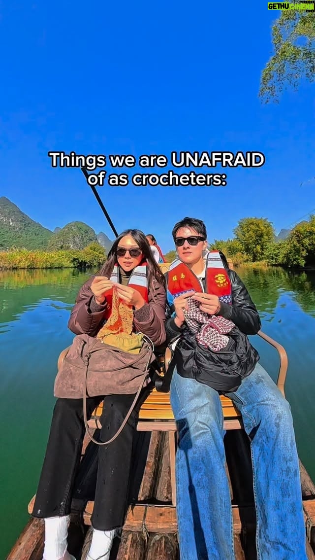 Rachel Wan - 6.6K Likes - As long as we didn’t forget our crochet hooks. 🤷‍♂️