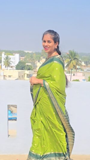 Rachu Suri Instagram - ನಮ್ಮ ಪ್ರೀತಿ ನಮ್ಮದಾಗುವ ❤️
Saree : @nithyacollections24 
Jewels: @duvitha_fashion

#rachusuri