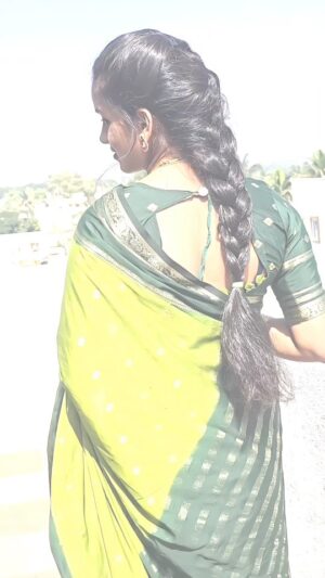 Rachu Suri Instagram - ❤️🫶🏻 
Beautiful saree by: @nithyacollections24 💚

#rachusuri