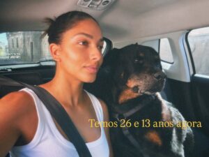 Raquel Sampaio Instagram - O meu melhor amigo 🤞🏾meu tudinho