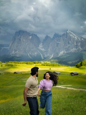 Rebecca Roy Instagram - Alpe di Siusi – just the two of us, and this unreal canvas of wildflowers, horses, and dramatic Dolomites!⁠🌼⛰️⁠

You won’t believe this, but we shot all these pictures without a soul in sight—no crowds, no edits. Just pure, cinematic magic.⁠💫

How? Here’s a golden tip:
🚗 In summer, cars aren’t allowed inside Alpe di Siusi from 9-5 PM. But post 5 PM? The gates open! You can drive right in, no hiking needed.
📍We dropped the pin at a few scenic spots (check last slides) – trust us, it’s a photographer’s dream.
🌤️ And evening light? Chef’s kiss. Soft, moody, and just enough drama to make the mountains sing.

If you’re dreaming of that postcard-perfect meadow moment – wait till evening, grab a picnic, and let nature do the rest.🌸🫶🏽

Shot on @canonindia_official EOS R5 mark II

#alpedisius #seiseralm #dolomites #odysseyoftwo #coupleswhotraveltogether #europeroadtrip #italy #chennaiinfluencer #travelinfluencer #travelvibes #chennaiblogger #indianblogger #travelcouple #VibeWithCanon #CanWithCanon
