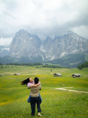 Rebecca Roy Instagram - Alpe di Siusi – just the two of us, and this unreal canvas of wildflowers, horses, and dramatic Dolomites!⁠🌼⛰️⁠

You won’t believe this, but we shot all these pictures without a soul in sight—no crowds, no edits. Just pure, cinematic magic.⁠💫

How? Here’s a golden tip:
🚗 In summer, cars aren’t allowed inside Alpe di Siusi from 9-5 PM. But post 5 PM? The gates open! You can drive right in, no hiking needed.
📍We dropped the pin at a few scenic spots (check last slides) – trust us, it’s a photographer’s dream.
🌤️ And evening light? Chef’s kiss. Soft, moody, and just enough drama to make the mountains sing.

If you’re dreaming of that postcard-perfect meadow moment – wait till evening, grab a picnic, and let nature do the rest.🌸🫶🏽

Shot on @canonindia_official EOS R5 mark II

#alpedisius #seiseralm #dolomites #odysseyoftwo #coupleswhotraveltogether #europeroadtrip #italy #chennaiinfluencer #travelinfluencer #travelvibes #chennaiblogger #indianblogger #travelcouple #VibeWithCanon #CanWithCanon