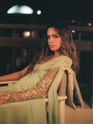 Reem Khoury Instagram - @gff ✨ 🩵

Styled by: @styledbyibra
Dress: @georgeshobeika
Jewelry: @lazurde 
Make up: @sallyrashid_ 
Hair: @alsagheersalons
Photos: @ramyrainier @maged_helal @lomovros

#ريم_خوري 
#reem_khoury 
#gff #elgounafilmfestival
#reemkhoury