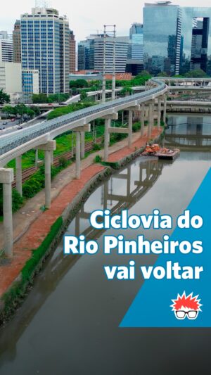 Renata Falzoni Instagram - Estou muito feliz em fazer este anúncio: até março, a ciclovia do Rio Pinheiros finalmente deve ser liberada para os ciclistas na sua totalidade. Essa é a promessa do Metrô, que afirma que as obras para refazer o asfalto e a ciclovia começam já em janeiro.

Essa novela é longa. Já são 12 anos de interdição e muitas promessas feitas — e não esquecidas. Ciclovia arborizada, bicicletário, passarela de acesso pela Estação Morumbi… Será que agora vai? As obras de recuperação do asfalto e da ciclovia serão entregues em março, se o cronograma for cumprido.

Com a ciclovia reconectada, vamos resgatar um trecho fundamental de 22 quilômetros, essencial para quem usa a bicicleta como meio de transporte e também para desafogar o espaço de quem treina ciclismo de estrada.

O bom de ser vereadora é ter ferramentas para acelerar processos, fiscalizar e cobrar que todas as promessas feitas, desta vez, saiam do papel.