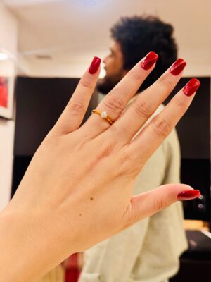 Revati Lele Instagram - My heart said yes before I did 💫💍❤️