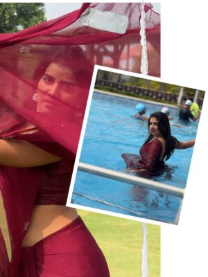 Ridhi Instagram - Chandrakalaaa…..👀

Saree : @nissidesigners 
Location 📍: @kcr_resort_convention