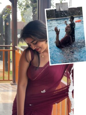 Ridhi Instagram - Chandrakalaaa…..👀

Saree : @nissidesigners 
Location 📍: @kcr_resort_convention