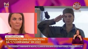 Romana Instagram - 🫡 A nova edição da 1.ª Companhia estreou ontem e eu vou fazer parte do painel de comentadores 🪖 Curiosos? 👀 
Ontem, recordámos juntos a minha passagem pela 1.ª edição deste reality tão especial, em 2005! 💪 Quem se lembra? 🪖 
Há 20 anos atrás, a minha experiência na @primeiracompanhiatvi foi incrível!! Intensa, desafiante, com sangue, suor, lágrimas e também muitas gargalhadas 🥹 Superação!! Responsabilidade, companheirismo, espírito de corpo, confiança, humildade, foram algumas coisas que aprendi 🙏 Sou grata por tudo ✨Boa sorte aos novos recrutas!
•
#romana #tvi #primeiracompanhia #1companhia #tropavip